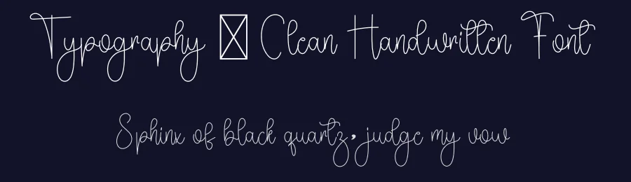 Typography – Clean Handwritten Font by freshtypeink — Script Handwritten Font — thumbnail 2
