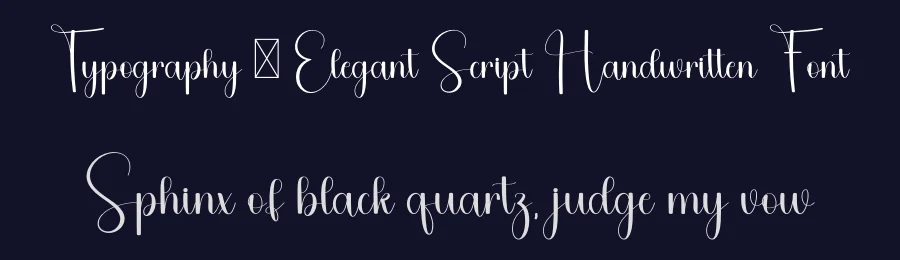 Typography – Elegant Script Handwritten Font by freshtypeink — Script Handwritten Font — thumbnail 2