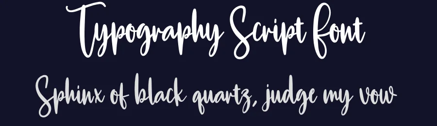 Typography Script Font by creativeletter — Script Handwritten Font — thumbnail 2