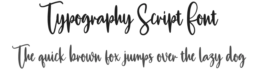 Typography Script Font by creativeletter — Script Handwritten Font
