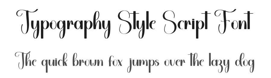 Typography Style Script Font by freshtypeink — Script Handwritten Font