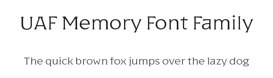 UAF Memory Font Family by Dmitry Rastvortsev — Serif Font