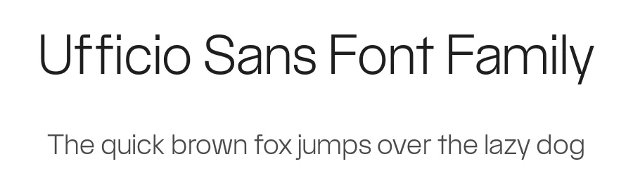 Ufficio Sans Font Family by Giulia Boggio β Decorative Font