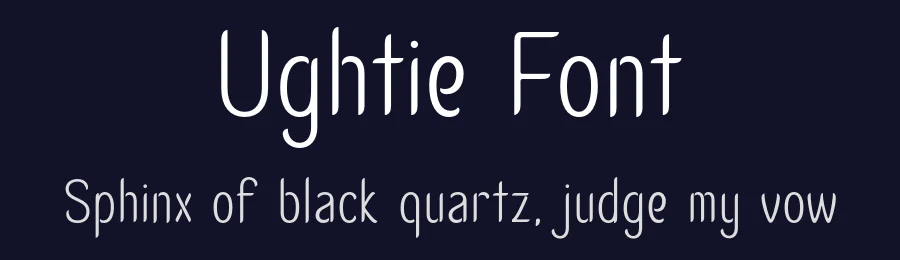 Ughtie Font by Krismagraph — Display Font — thumbnail 2
