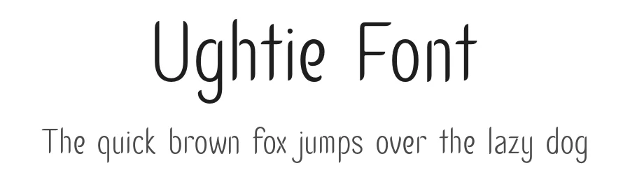 Ughtie Font by Krismagraph — Display Font