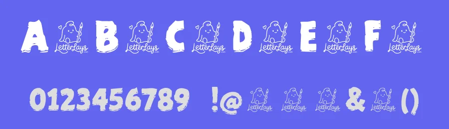 Ugly Cardboard Free Font by Letterlays — Display Font — thumbnail 3