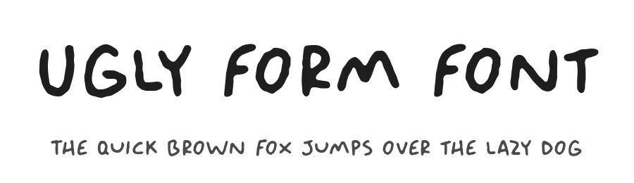 Ugly Form Font by Timur type — Display Font