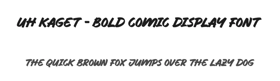 Uh Kaget – Bold Comic Display Font by Ronny_STD — Display Font