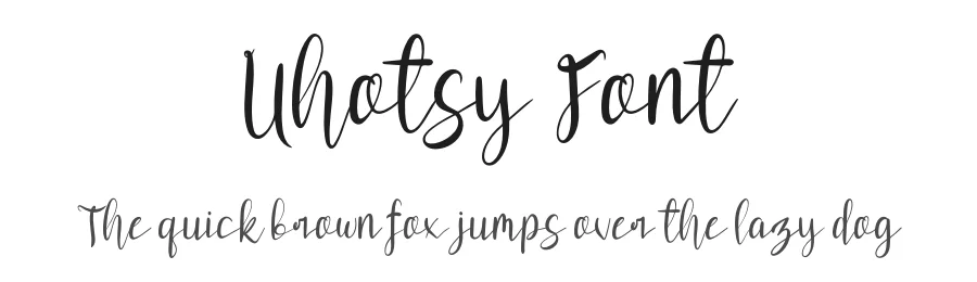 Uhotsy Font by khalwastudio — Script Handwritten Font