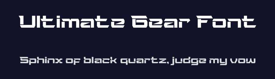 Ultimate Gear Font by Sronstudio — Display Font — thumbnail 2