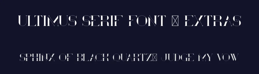Ultimus Serif Font + Extras by vp_creative_shop — Serif Font — thumbnail 2