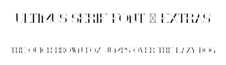 Ultimus Serif Font + Extras by vp_creative_shop — Serif Font