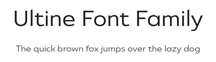 Ultine Font Family by insigne — Sans Serif Font