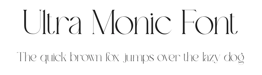 Ultra Monic Font by Taboja Std — Serif Font