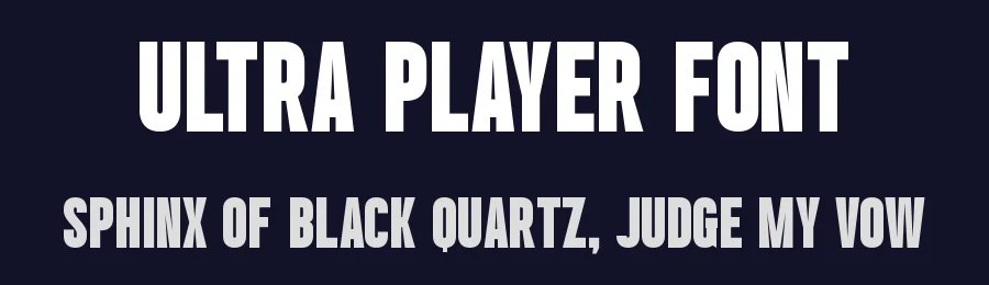 Ultra Player Font by Funtype — Display Font — thumbnail 2