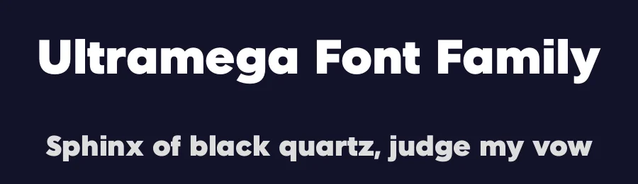 Ultramega Font Family by JTD Type — Sans Serif Font — thumbnail 2