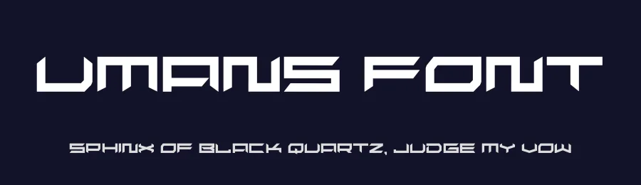 Umans Font by hayoyuka8 — Display Font — thumbnail 2