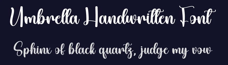 Umbrella Handwritten Font by andikastudio — Script Handwritten Font — thumbnail 2
