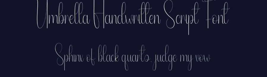 Umbrella Handwritten Script Font by andikastudio — Script Handwritten Font — thumbnail 2
