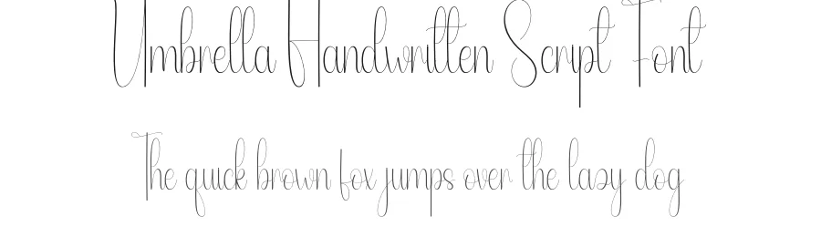 Umbrella Handwritten Script Font by andikastudio — Script Handwritten Font