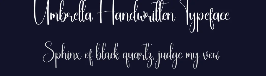 Umbrella Handwritten Typeface by creativeletter — Script Handwritten Font — thumbnail 2