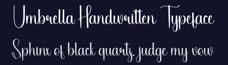 Umbrella Handwritten Typeface by andikastudio — Script Handwritten Font — thumbnail 2