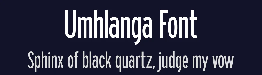 Umhlanga Font by Graham Paterson — Sans Serif Font — thumbnail 2
