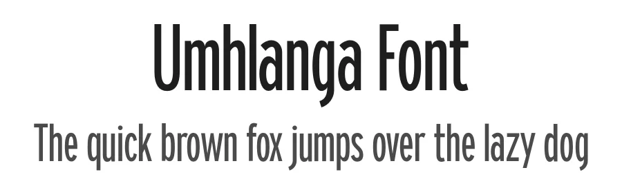 Umhlanga Font by Graham Paterson — Sans Serif Font