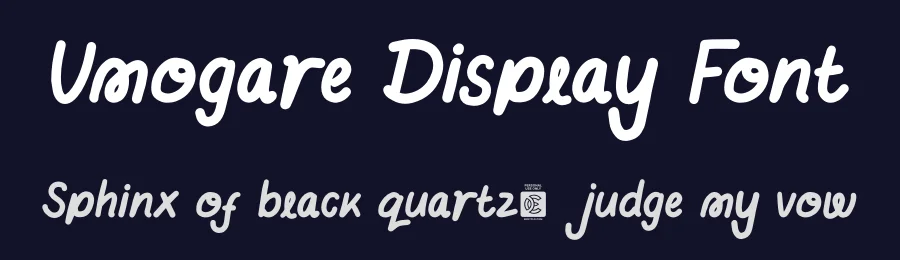 Umogare Display Font by enxyclo — Display Font — thumbnail 2