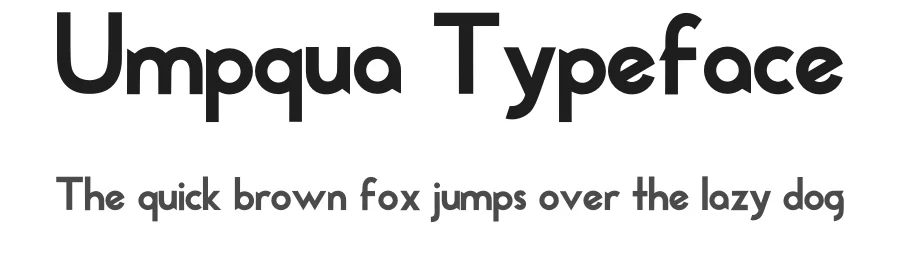 Umpqua Typeface by Stephen French — Sans Serif Font
