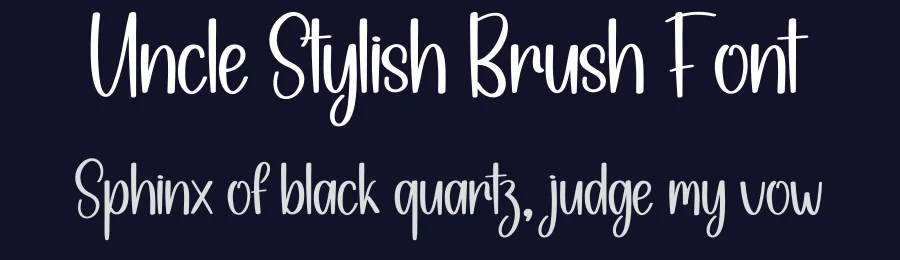 Uncle Stylish Brush Font by creativeletter — Script Handwritten Font — thumbnail 2