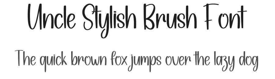 Uncle Stylish Brush Font by creativeletter — Script Handwritten Font