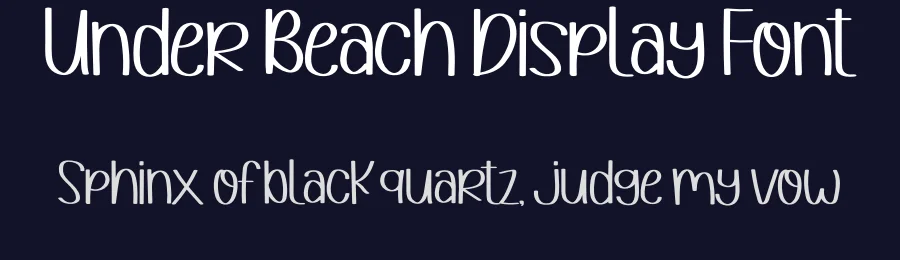 Under Beach Display Font by inermediaSTUDIO — Script Handwritten Font — thumbnail 2