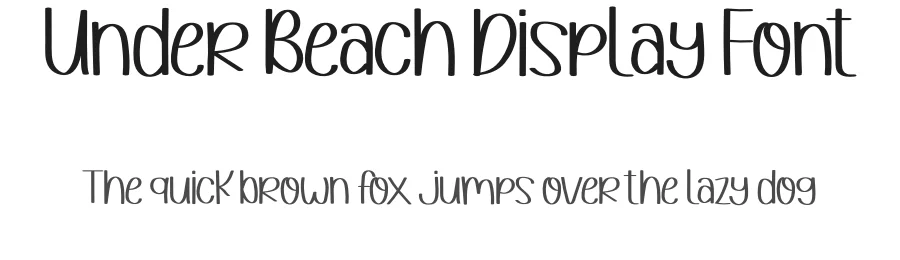 Under Beach Display Font by inermediaSTUDIO — Script Handwritten Font