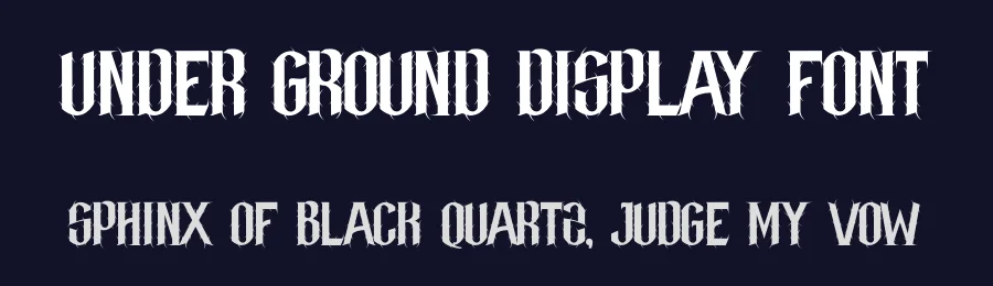 Under Ground Display Font by MasyafiStudio — Blackletter Font — thumbnail 2