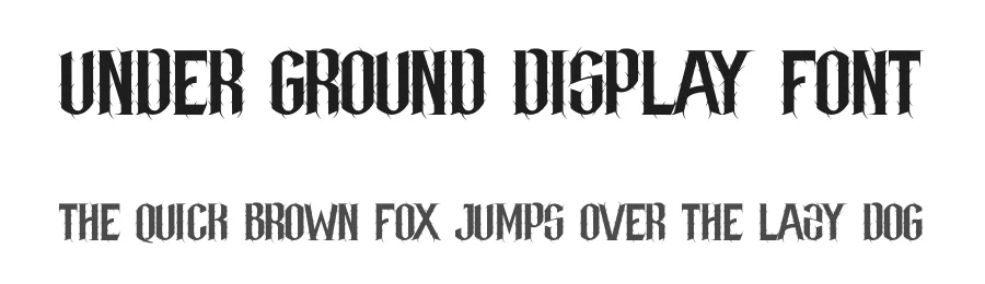 Under Ground Display Font by MasyafiStudio — Blackletter Font