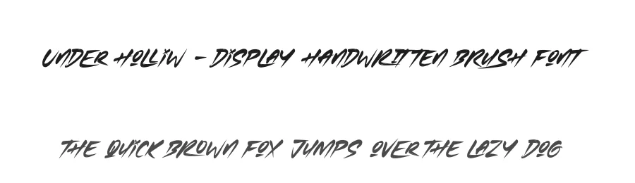 Under Holliw – Display Handwritten Brush Font by stylishtype.co — Script Handwritten Font