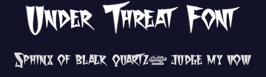 Under Threat Font by noahtype — Blackletter Font — thumbnail 2