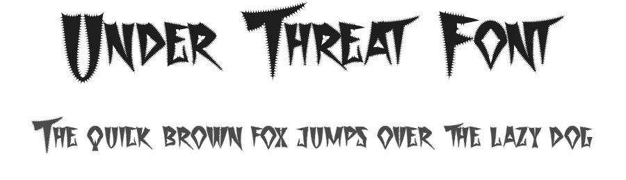 Under Threat Font by noahtype — Blackletter Font