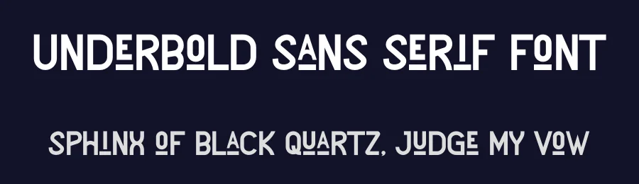 Underbold Sans Serif Font by MasyafiStudio — Decorative Font — thumbnail 2