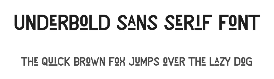 Underbold Sans Serif Font by MasyafiStudio — Decorative Font