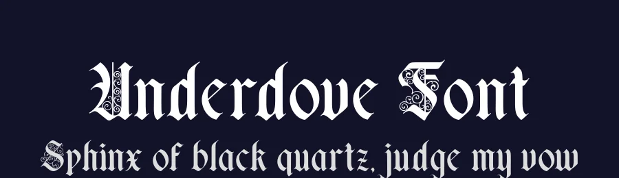 Underdove Font by alit design — Blackletter Font — thumbnail 2
