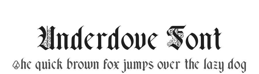 Underdove Font by alit design — Blackletter Font