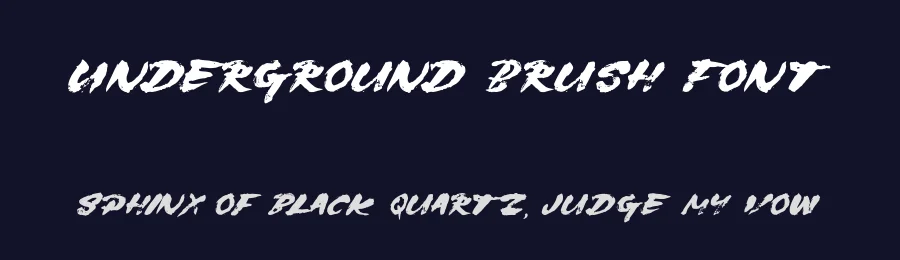 Underground Brush Font by Surplus Type Co — Script Handwritten Font — thumbnail 2