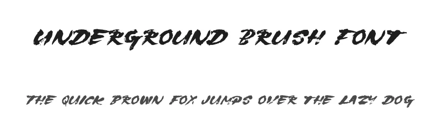 Underground Brush Font by Surplus Type Co — Script Handwritten Font