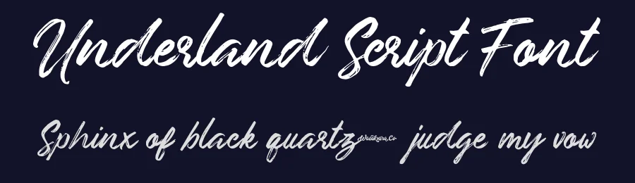 Underland Script Font by Wacaksara Co. — Script Handwritten Font — thumbnail 2
