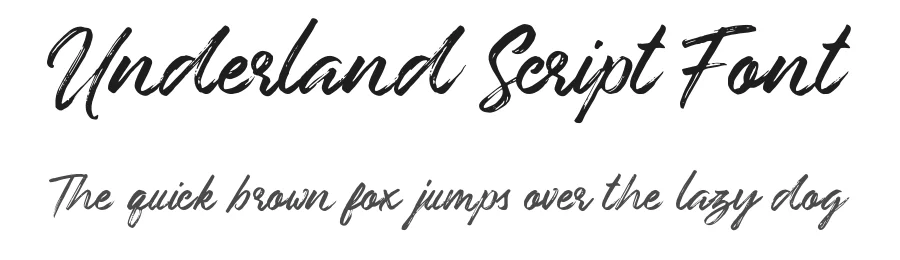 Underland Script Font by Wacaksara Co. — Script Handwritten Font