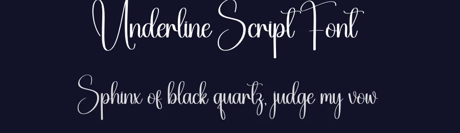Underline Script Font by creativeletter — Script Handwritten Font — thumbnail 2
