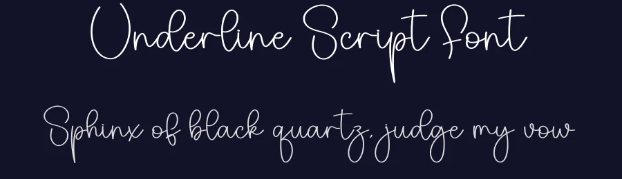 Underline Script Font by creativeletter — Script Handwritten Font — thumbnail 2
