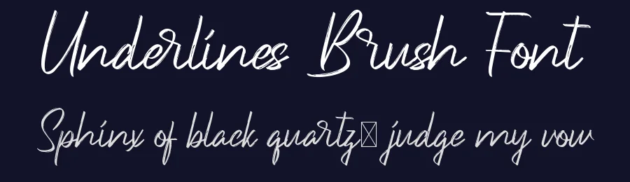 Underlines Brush Font by nihstudio — Script Handwritten Font — thumbnail 2